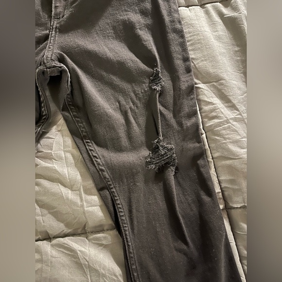 Curved high-rise jean legging - Picture 2 of 4